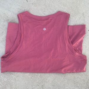 Lululemon Pink swiftly breathe relaxed fit muscle tank top